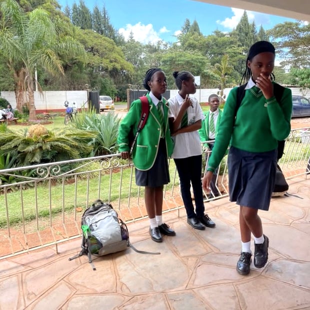 Eureka College pupils on campus